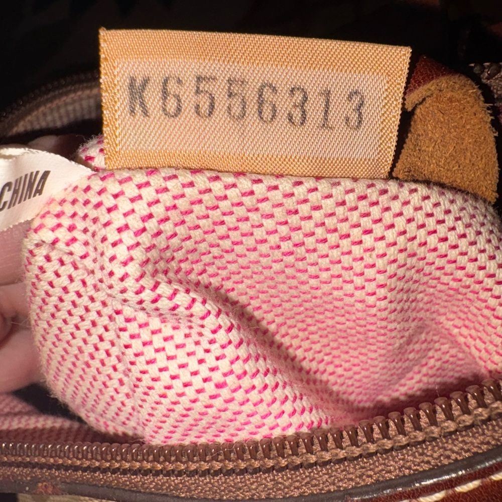 Dooney & Bourke Signature DB Jacquard Small Hobo Shoulder Bag Brown - Picture 9 of 12
